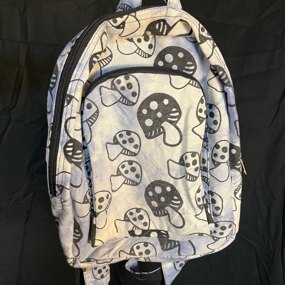 Handbags - Blue mushroom backpack